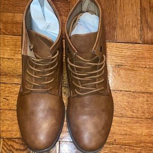 XRay Tan Ankle Boots Lace ups 7